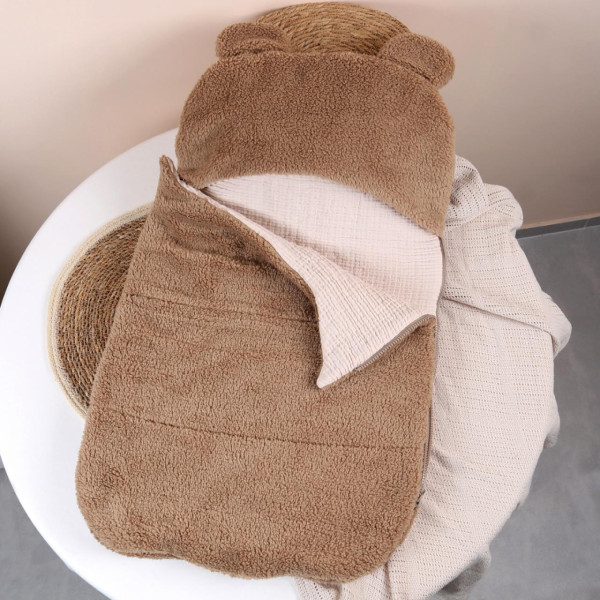 Кокон Тедді 1067-929 беж (плюш/муслін) до 6 міс.- тепла весна