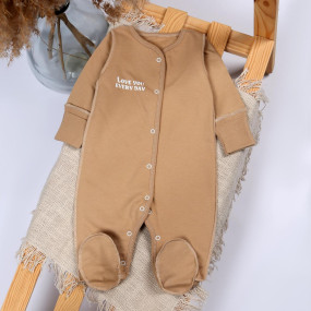 Чоловічок 365-132 Love You беж (в пологовий), футер теплий