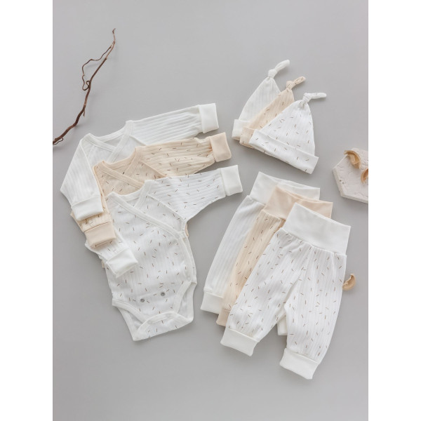 Комплект SIMPLE рисочка/молоко 242130 (рубчик) зростаючий