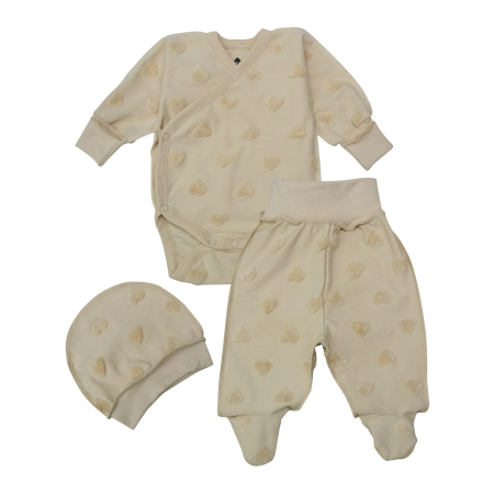 Комплект 259622 таш "Серденька" (інтерлок) в пологовий