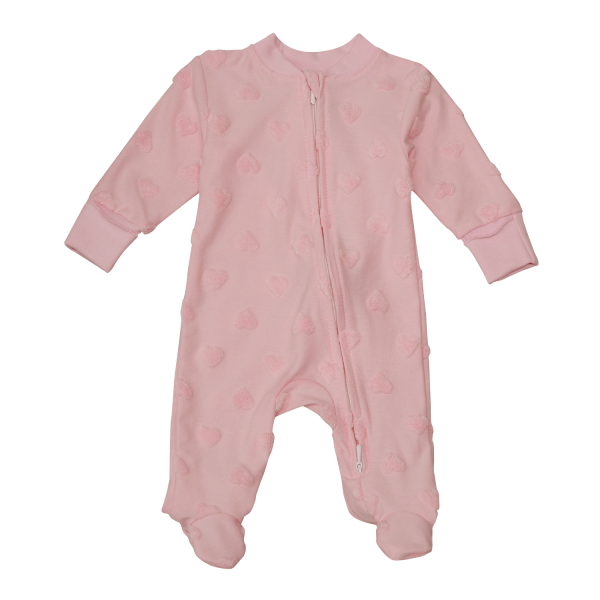 Чоловічок "Серденька" 259122 рожевий (блискавка) інтерлок