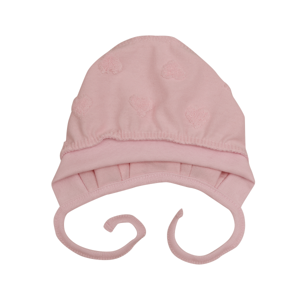 Чепчик "Серденька" рож. 259822 (інтерлок)