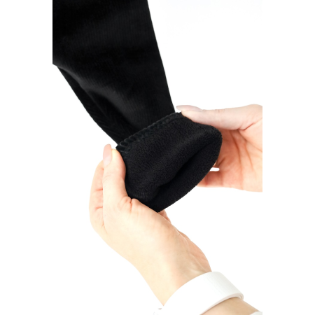 Лосини Louise чорні теплі (велюр на флісі)