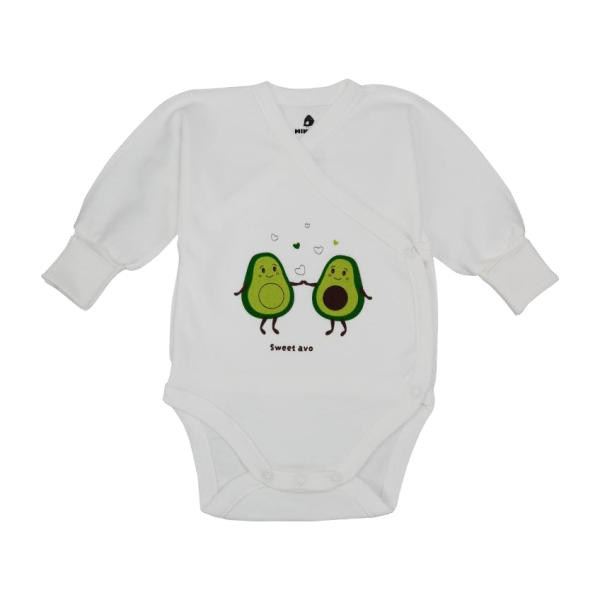 Боді 2586 Avocado молоко (інтерлок) зовнішні шви