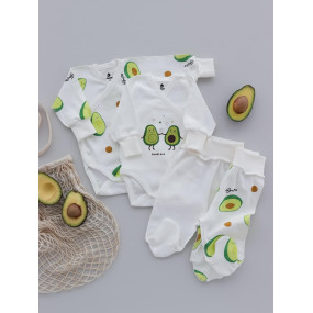 Повзунки Avocado 2587 молоко (інтерлок) зовнішні шви 2