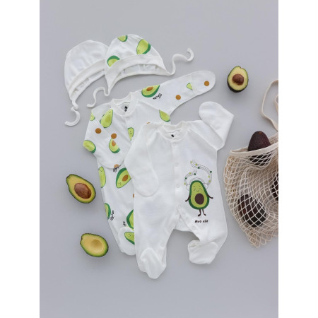 Чоловічок "Avocado" 258003 молоко (зовнішні шви) інтерлок