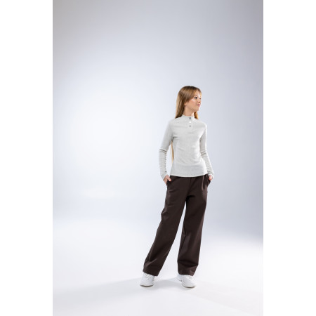 Джемпер АЛЕСІЯ сірий меланж (мустанг рубчик) ТМ NEWGEN