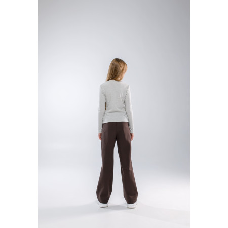 Джемпер АЛЕСІЯ сірий меланж (мустанг рубчик) ТМ NEWGEN