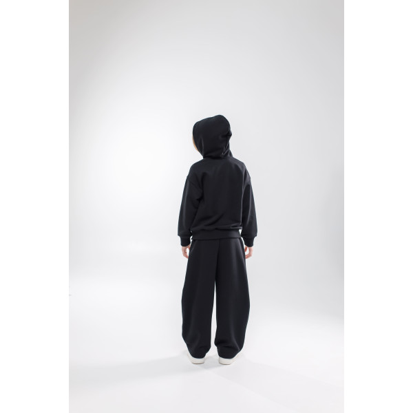 Штани БЕРТО чорні (трьохнитка без начосу) NEWGEN унісекс