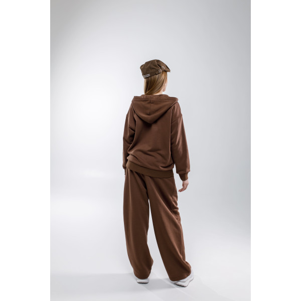 Штани БЕРТО шоколад (трьохнитка без начосу) NEWGEN унісекс