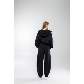 Штани МАРТІНА чорні (трьохнитка без начосу) NEWGEN 2