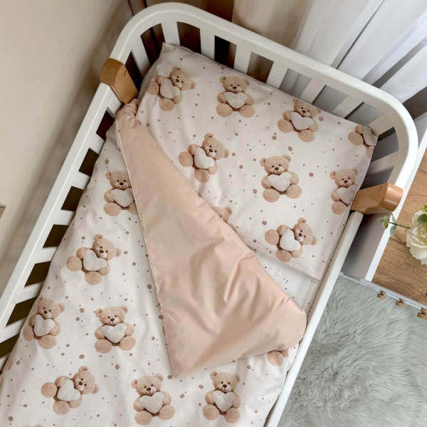 Змінна постіль - Ведмедик з сердечком (3 пр.) "Baby Mix"