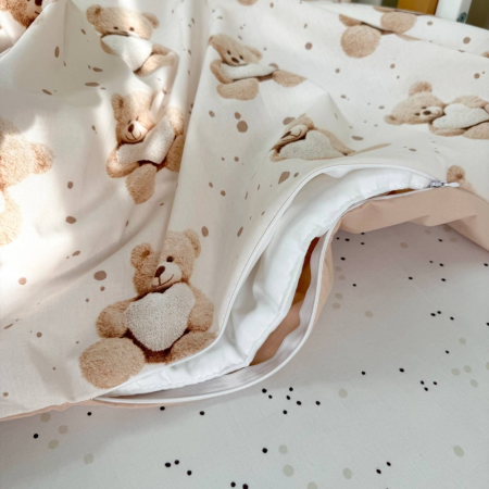 Змінна постіль - Ведмедик з сердечком (3 пр.) "Baby Mix"