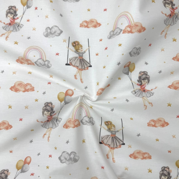 Непромокаюча пелюшка Дівчата на гойдалках (50 на 80 см)