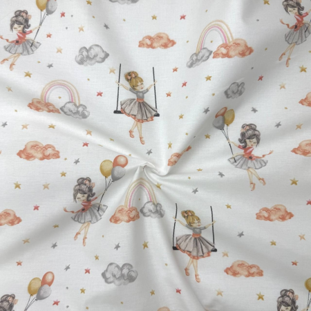 Непромокаюча пелюшка Дівчата на гойдалках (50 на 80 см)