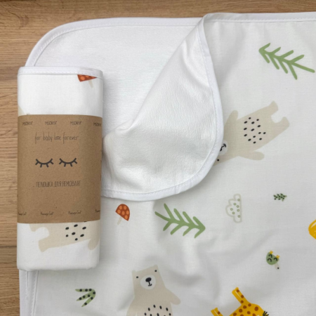 Непромокаюча пелюшка Сафарі (50 на 80 см) поплін/мембрана