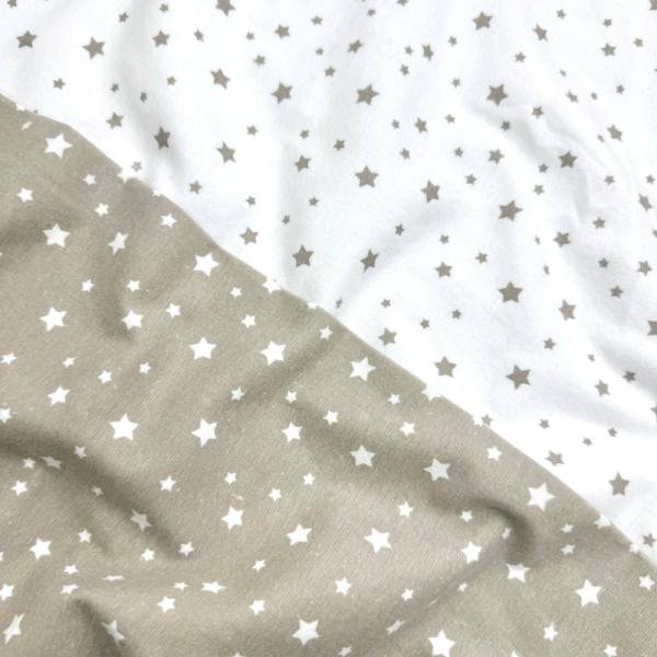 Набір пелюшок Stars Galaxy капучино (90х120 см) фланель 2 шт.