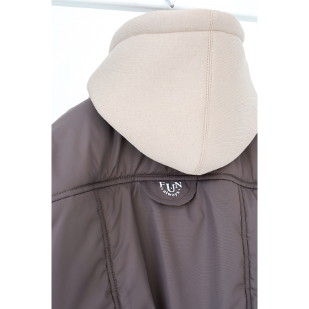 Куртка-бомбер "Bonny" сіро-коричнева (демі)