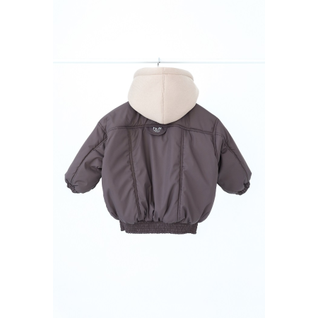 Куртка-бомбер "Bonny" сіро-коричнева (демі)