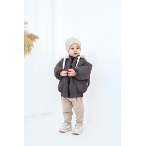 Куртка-бомбер "Bonny" сіро-коричнева (демі) 2