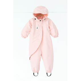 Демі комбінезон "Ivy" пудра (відкрита ніжка) на блискавці