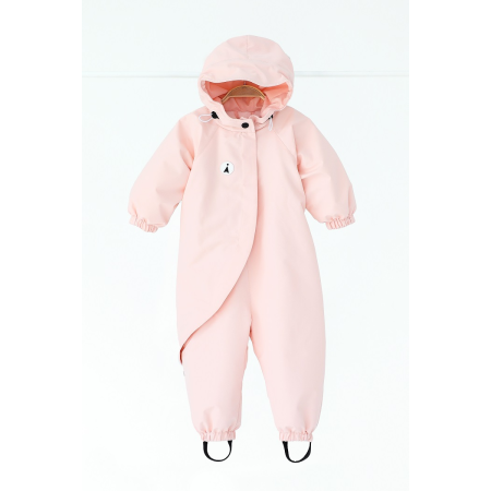 Демі комбінезон "Ivy" пудра (відкрита ніжка) на блискавці