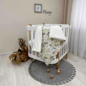 Плед-конверт ВЕДМЕДИКИ З КУЛЬКАМИ зі знімною ковдрою (з 2