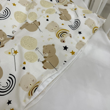 Плед-конверт ВЕДМЕДИКИ З КУЛЬКАМИ зі знімною ковдрою (з