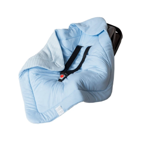 Конверт-плед AutoBaby блакитний в автолюльку (весна), 80х80