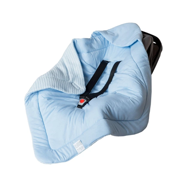 Конверт-плед AutoBaby блакитний в автолюльку (весна), 80х80