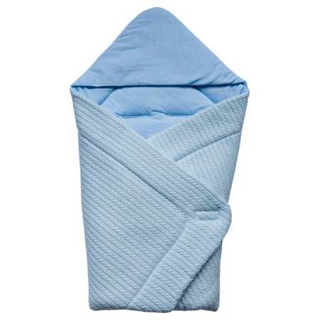 Конверт-плед AutoBaby блакитний в автолюльку (весна), 80х80