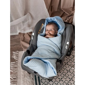 Конверт-плед AutoBaby блакитний в автолюльку (весна), 80х80 2
