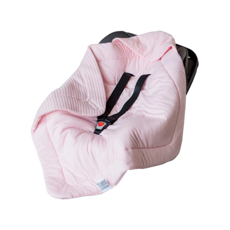Конверт-плед AutoBaby рожевий в автолюльку (весна), 80х80