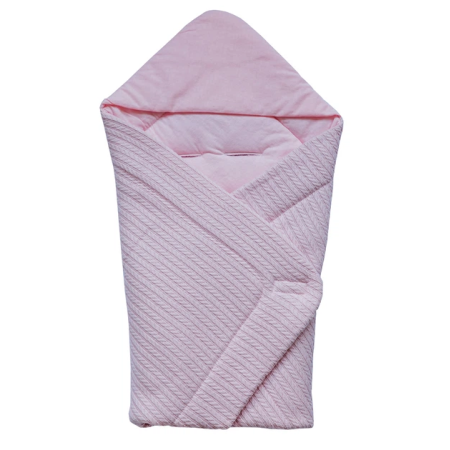 Конверт-плед AutoBaby рожевий в автолюльку (весна), 80х80