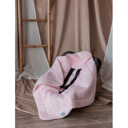 Конверт-плед AutoBaby рожевий в автолюльку (весна), 80х80