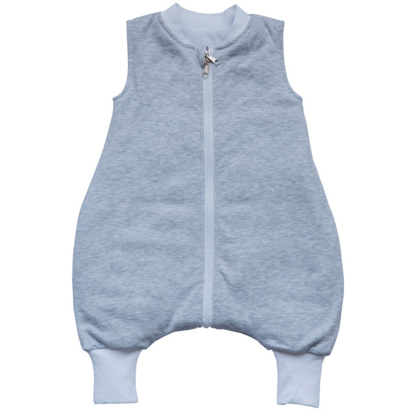 Спальник з ніжками СІРИЙ - 6/12 міс (на блискавці)