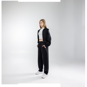 Толстовка МАРТІНА чорна (трьохнитка без начосу) NEWGEN