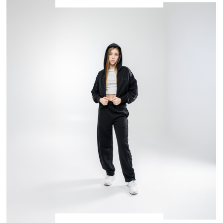 Толстовка МАРТІНА чорна (трьохнитка без начосу) NEWGEN