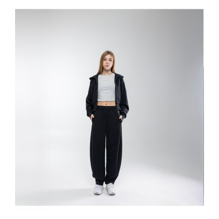 Толстовка МАРТІНА чорна (трьохнитка без начосу) NEWGEN