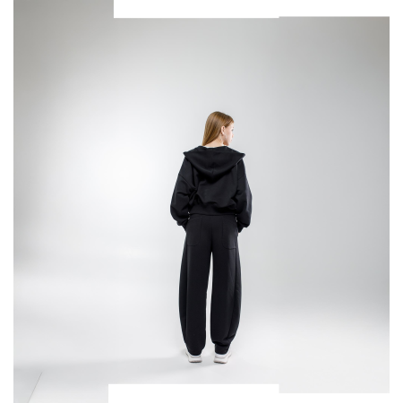 Толстовка МАРТІНА чорна (трьохнитка без начосу) NEWGEN