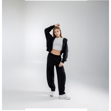 Толстовка МАРТІНА чорна (трьохнитка без начосу) NEWGEN