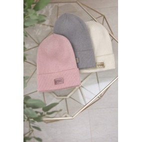 Шапка демі ДЕСТІНІ св.рожевий (надм'яка пряжа мерінос)