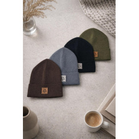 Шапка демі ДРАКО шоколад (в'язка бавовняна)