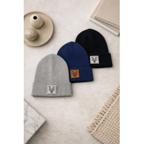 Шапка демі СЕРХІО сірий (надм'яка пряжа мерінос)