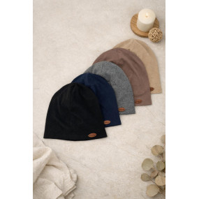 Шапка легка СЕДРИК т.синій (подвійний бавовняний трикотаж)