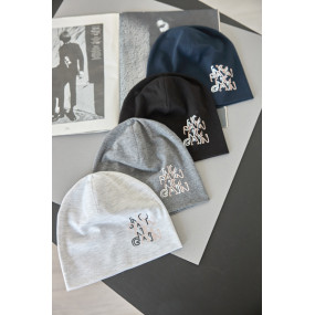 Шапка легка ХАРОЛЬД т.синій (подвійний бавовняний трикотаж)