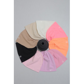 Шапка легка РЕНАТА пудра (подвійний бавовняний трикотаж)