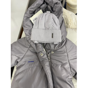 Шапка демі НАЗАРЧИК св.сірий (одинарна) мерінос/бавовна 2