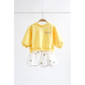 Сукня "Aria" лимончики (тринитка петля) 2