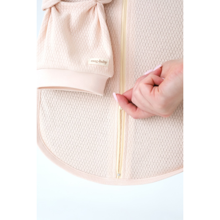 Євро-пелюшка Honey вершкова (перфорація) на блискавці з шапочкою